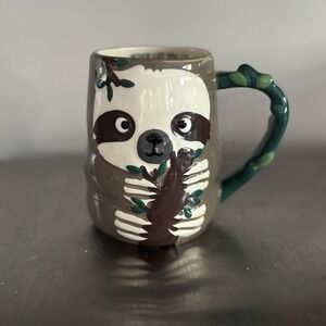 CUTE‎ SLOTH COFFEE MUG TAG "Never Let You Go" WILDLIFE DIMENSIONAL 3D